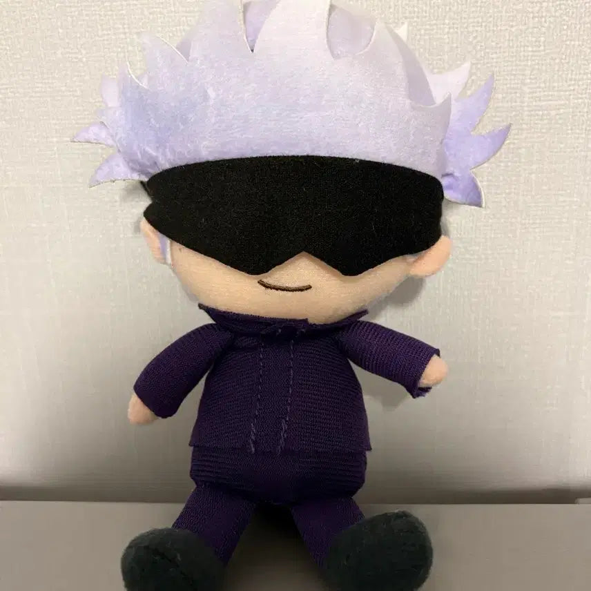 [BUNJANG] Jujutsu Kaisen Satoru Gojo Chibi Plush Doll / 주술회전 고죠 인형 안대속에 눈있음