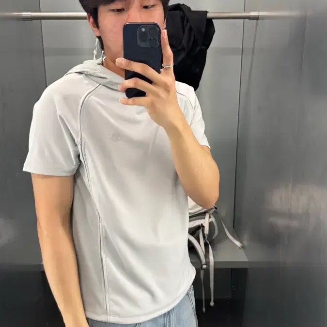 [BUNJANG] Sansan Gear Mesh Short Sleeve T-Shirt / 산산기어 메쉬티