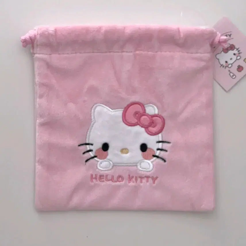 [BUNJANG] Sanrio Hello Kitty Drawstring Pouch (Japan Genuine) / 키티 조리개 파우치 산리오 일본정품 헬로키티 조이개 화장품 파우치