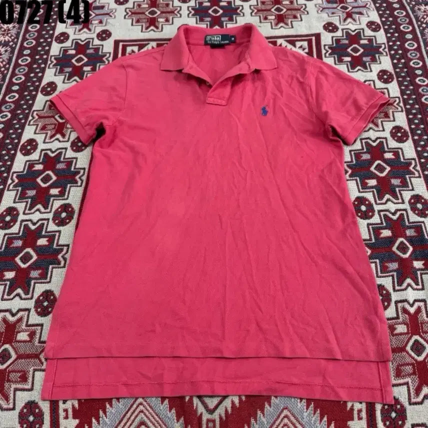 [BUNJANG] Polo Ralph Lauren Pink Short-Sleeve Polo Shirt / 폴로 랄프로렌 반팔 카라티 핑크