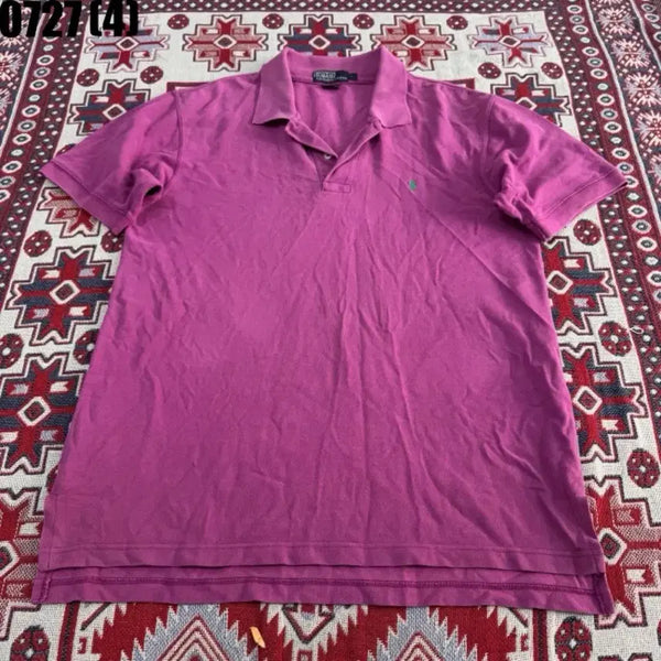 [BUNJANG] Polo Ralph Lauren Women's Pink Short Sleeve Polo Shirt / 폴로 랄프로렌 카라티 핑크