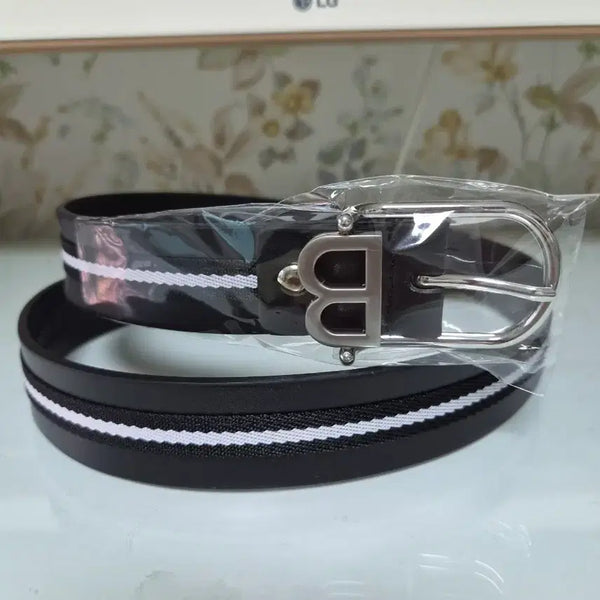 [BUNJANG] Bally Stripe Belt / 발리 스트라이프 벨트