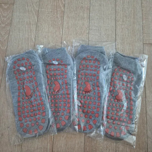 [BUNJANG] Anti-Slip Socks 4-Pair Set / 미끄럼방지 양말 4켤레 세트