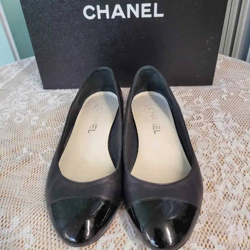 [BUNJANG] Chanel Flat Shoes Black/Two-tone / (정품) 샤넬 플랫슈즈 블랙/투톤