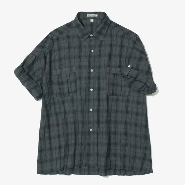 [BUNJANG] Partimento Plaid Short-Sleeve Shirt / 파르티멘토 체크 반팔 셔츠