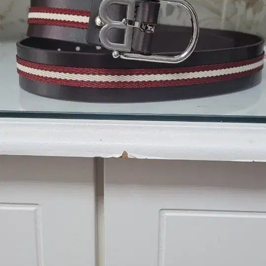 [BUNJANG] Bally 21FW Stripe Belt / Bally 스트라이프벨트 21FW 새상품