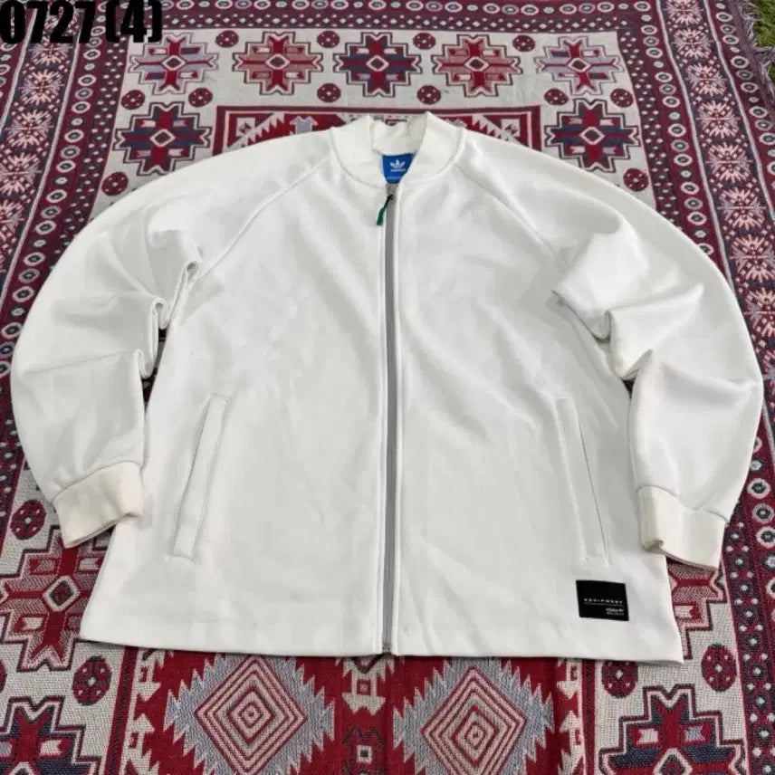 [BUNJANG] Adidas Equipment White Zip-Up Jacket / 아디다스 이큅먼트 흰색 집업 자켓