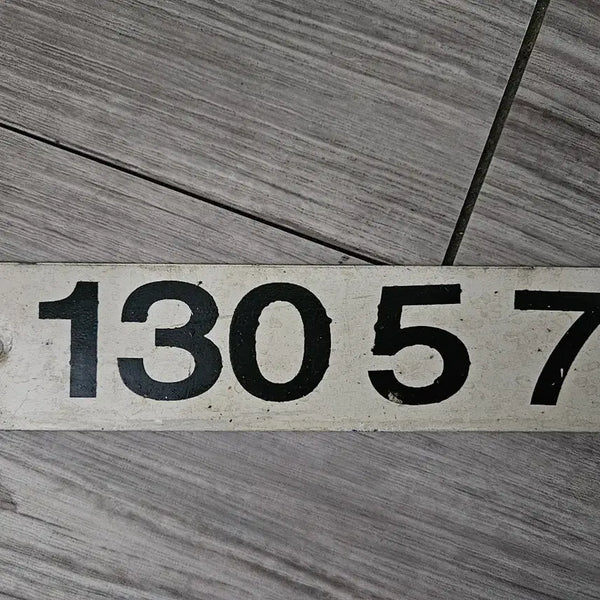 [BUNJANG] 1976 Daewoo Tongilho Special Class Railway Steel Number Plate / 통일호 특실 철제 번호판
