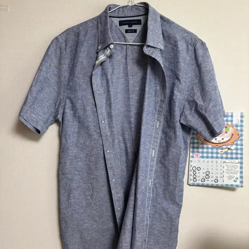 [BUNJANG] Tommy Hilfiger Oxford Short-Sleeve Shirt - Medium / 거의새것 타미힐피거 반팔 셔츠 M