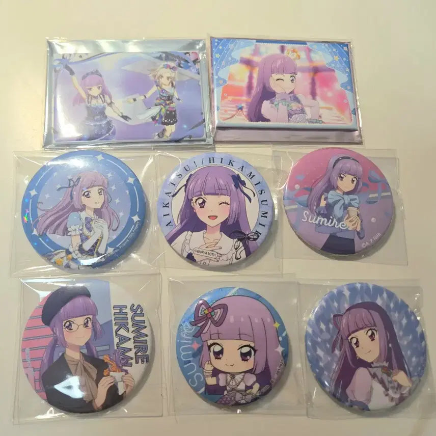 [BUNJANG] Aikatsu! AimiStars Sumire & Rira Button Badge Bundle Set / 일괄)아이카츠 아이엠스타 스미레 리라 캔뱃지