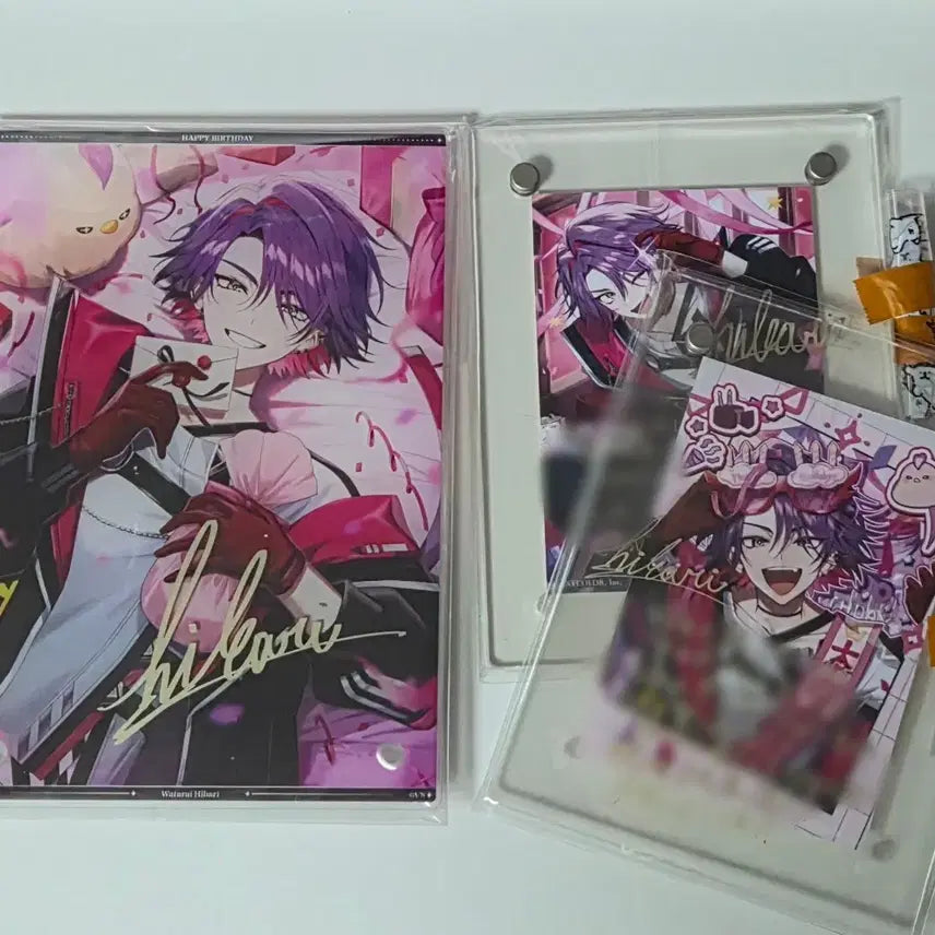 [BUNJANG] Nijisanji Watari Hibari Birthday Acrylic Panel Bundle Set (2022, 2023, 2024) / 일괄) 니지산지 와타라이 히바리 생일 아크릴 판넬 2022 2023 2024