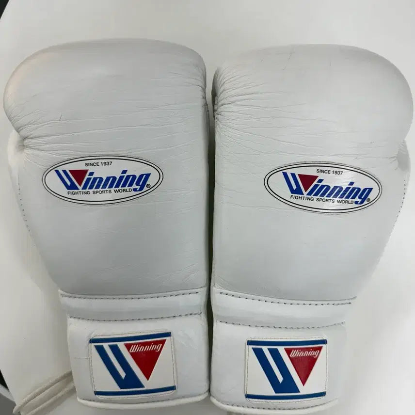 [BUNJANG] Winning Glove White 12oz Lace / 위닝 글러브 화이트 12온스 레이스