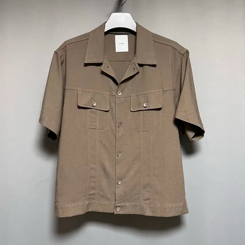 [BUNJANG] SENNE Short Sleeve Jacket Khaki / SENNE 반팔 자켓 카키