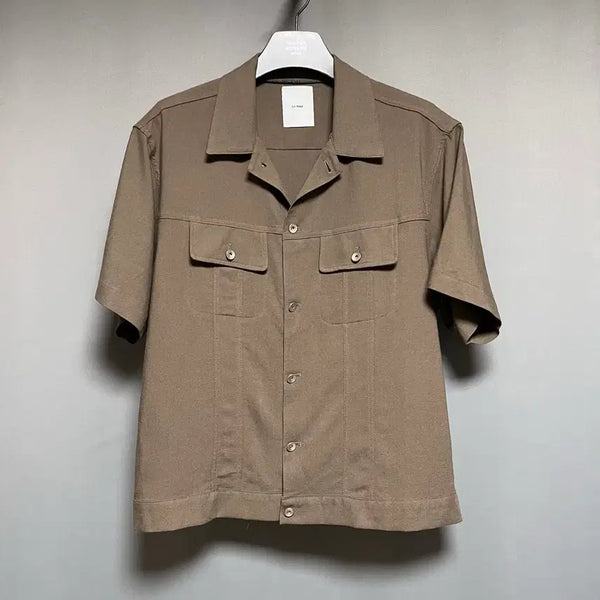 [BUNJANG] SENNE Short Sleeve Jacket Khaki / SENNE 반팔 자켓 카키