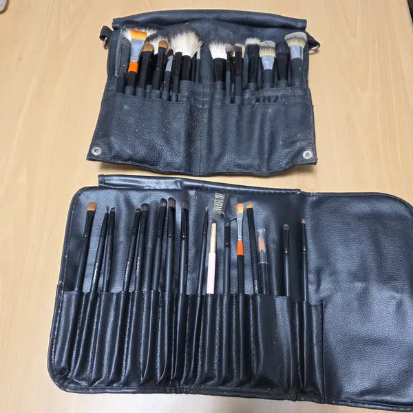 [BUNJANG] MAC ESYOAO Makeup Brush Set with Pouch / MAC, ESYOAO 메이크업 브러쉬 세트 파우치 포함 일괄 판매