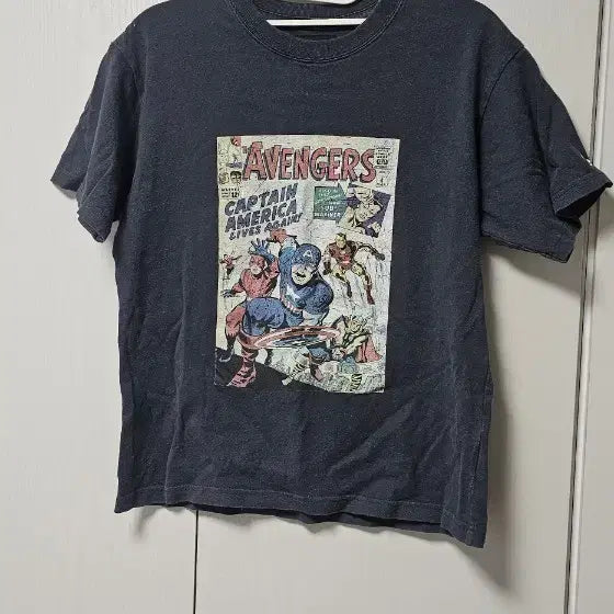 [BUNJANG] Lee Avengers Captain America Comics Short-Sleeve T-Shirt / Lee 어벤져스 캡틴아메리카 코믹스 반팔티