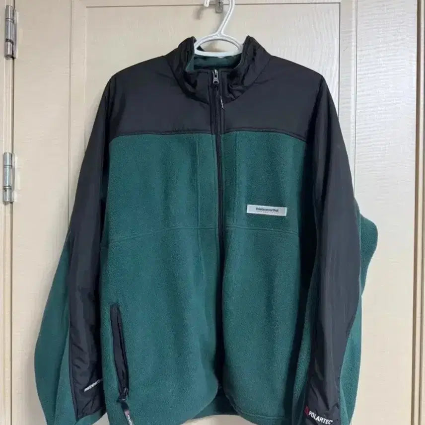 [BUNJANG] thisisneverthat Polartec Fleece Jacket Green/Black / 디스이즈네버댓 폴라텍 플리스 자켓 그린/블랙