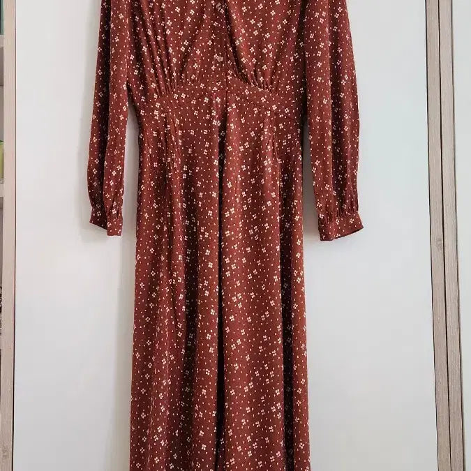 [BUNJANG] And Other Stories Brown Floral Print Long Dress / 앤아더스토리즈& Stories 브라운 플라워원피스