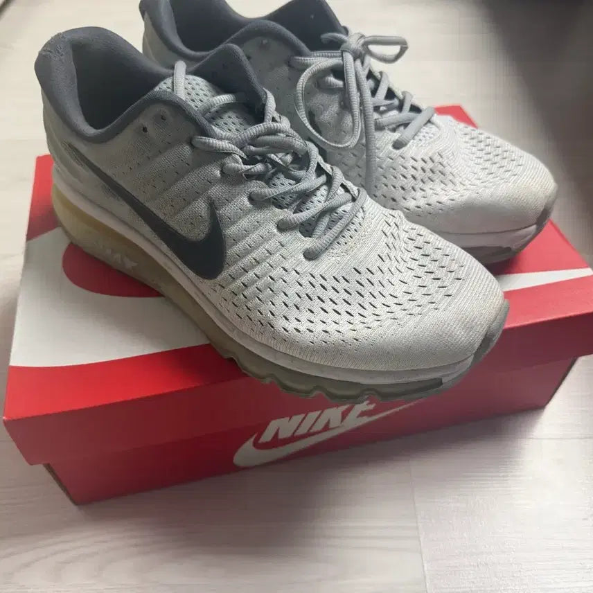 [BUNJANG] Nike Air Max 2017 Wolf Grey Sneakers Size 270 / 나이키 에어맥스 2017 울프그레이 270사이즈