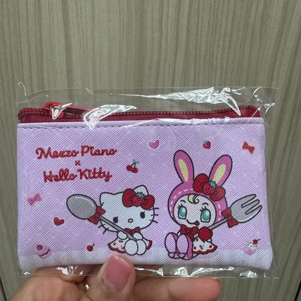 [BUNJANG] Mezzo Piano x Hello Kitty Collaboration Pouch Card Holder Coin Purse / 메조피아노 헬로키티 파우치 카드지갑 동전지갑 새상품