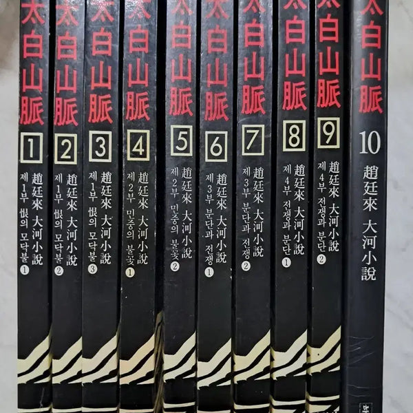 [BUNJANG] Taebaek Mountain Range Complete Collection (Volumes 1-10) Set / 태백산맥 전집 10권 세트