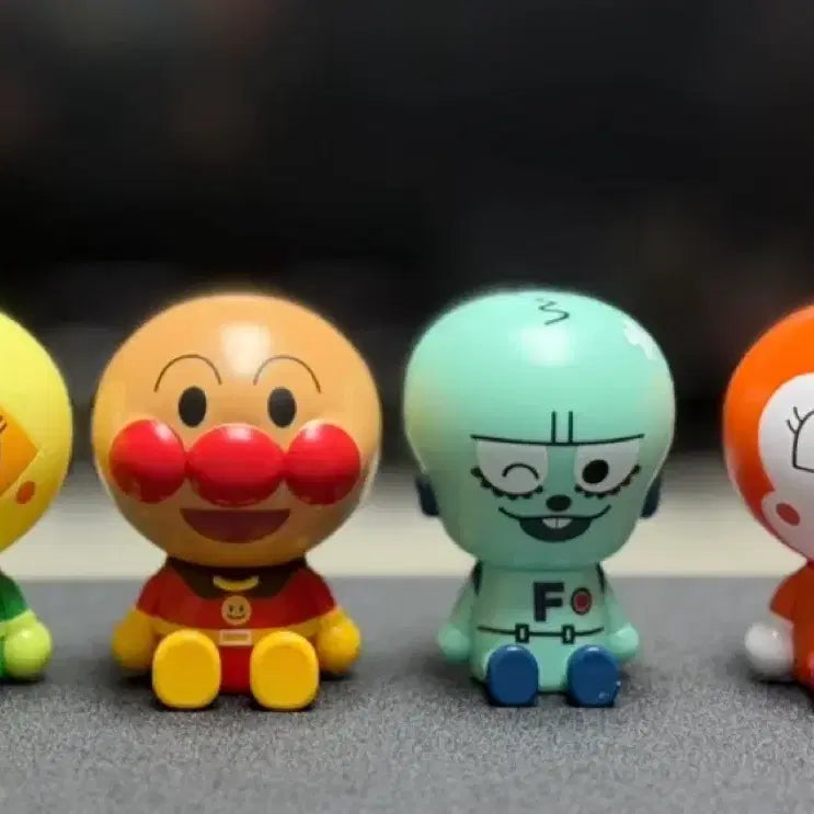 [BUNJANG] Anpanman Friends Figure 4-Set Bundle (Sealed) / 호빵맨 친구들 피규어 4종 세트(일괄 미개봉)