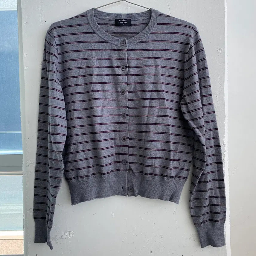 [BUNJANG] Musinsa Standard Striped Cardigan / (S) 무신사스탠다드 스트라이프 가디건