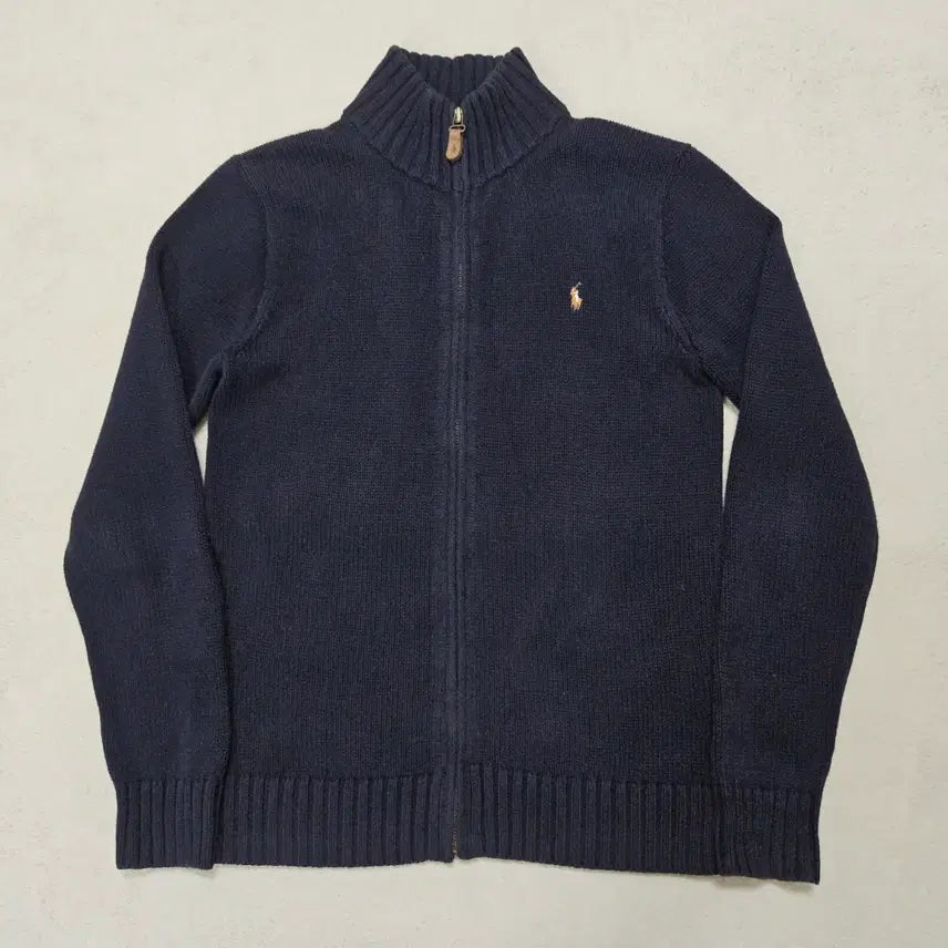 [BUNJANG] Polo Ralph Lauren Multi-Pony Knit Full-Zip Navy L / 폴로 랄프로렌 멀티포니 네이비 니트 집업 급처