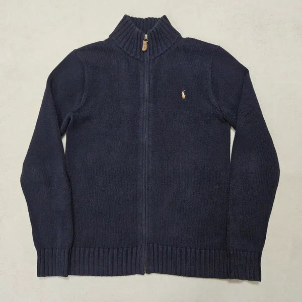 [BUNJANG] Polo Ralph Lauren Multi-Pony Knit Full-Zip Navy L / 폴로 랄프로렌 멀티포니 네이비 니트 집업 급처