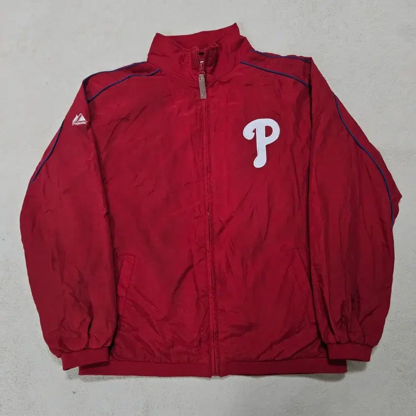 [BUNJANG] Majestic Philadelphia Old School Windbreaker / 마제스틱 필라델피아 올드스쿨 바람막이 급처