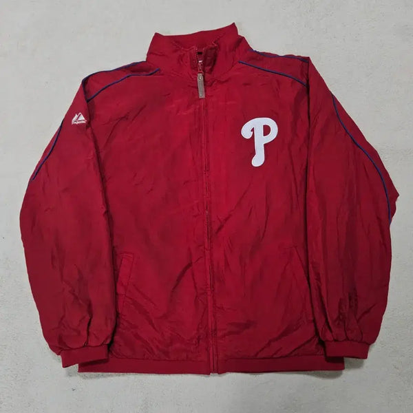 [BUNJANG] Majestic Philadelphia Old School Windbreaker / 마제스틱 필라델피아 올드스쿨 바람막이 급처