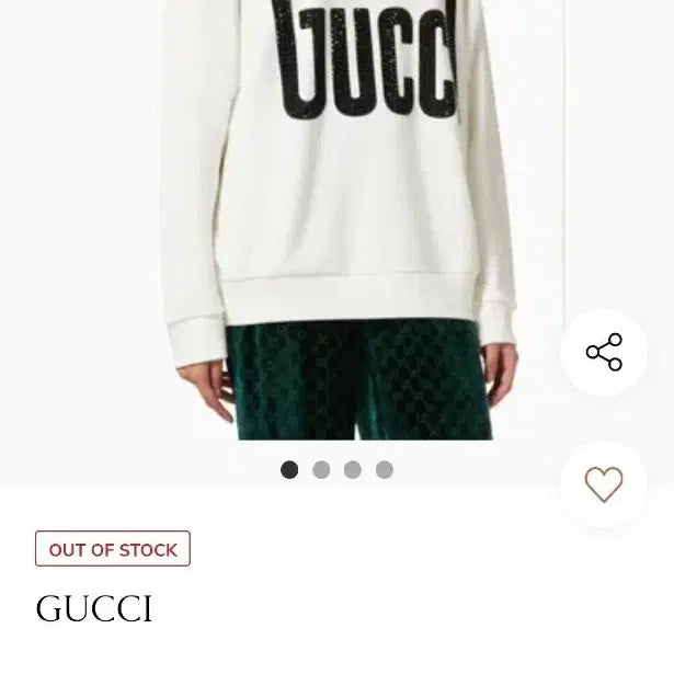 [BUNJANG] Gucci Crystal 1921 Sweatshirt / 구찌 크리스탈 1921 맨투맨