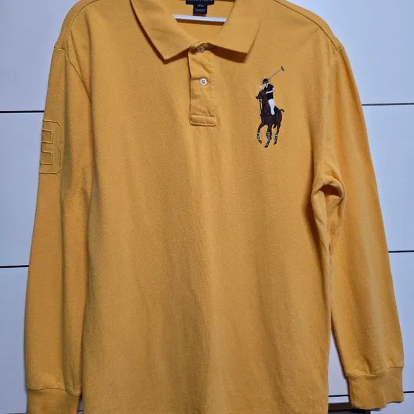 [BUNJANG] Polo Ralph Lauren Big Pony Collar Long Sleeve T-Shirt / 폴로 랄프로렌 정품 빅포니 카라 긴팔 티셔츠
