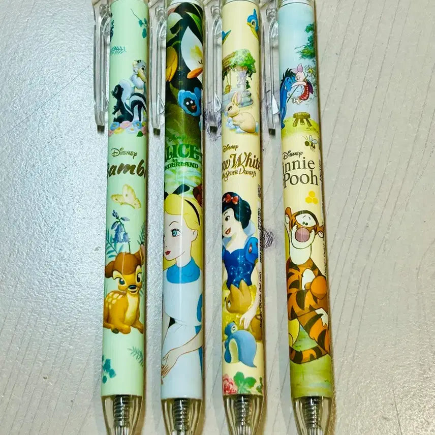 [BUNJANG] Disney Character Ballpoint Pen Set (4 Types) / 디즈니 캐릭터 볼펜 4종 일괄