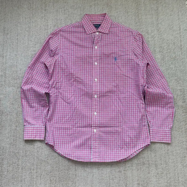 [BUNJANG] Polo Ralph Lauren Pink Check Shirt S / 폴로 랄프로렌 체크 셔츠 핑크 S
