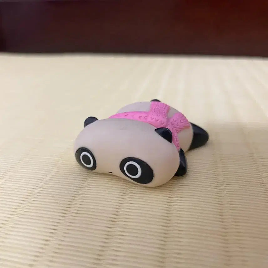[BUNJANG] Taerae Panda Figure Pink Scarf Vintage / 타래팬더 피규어