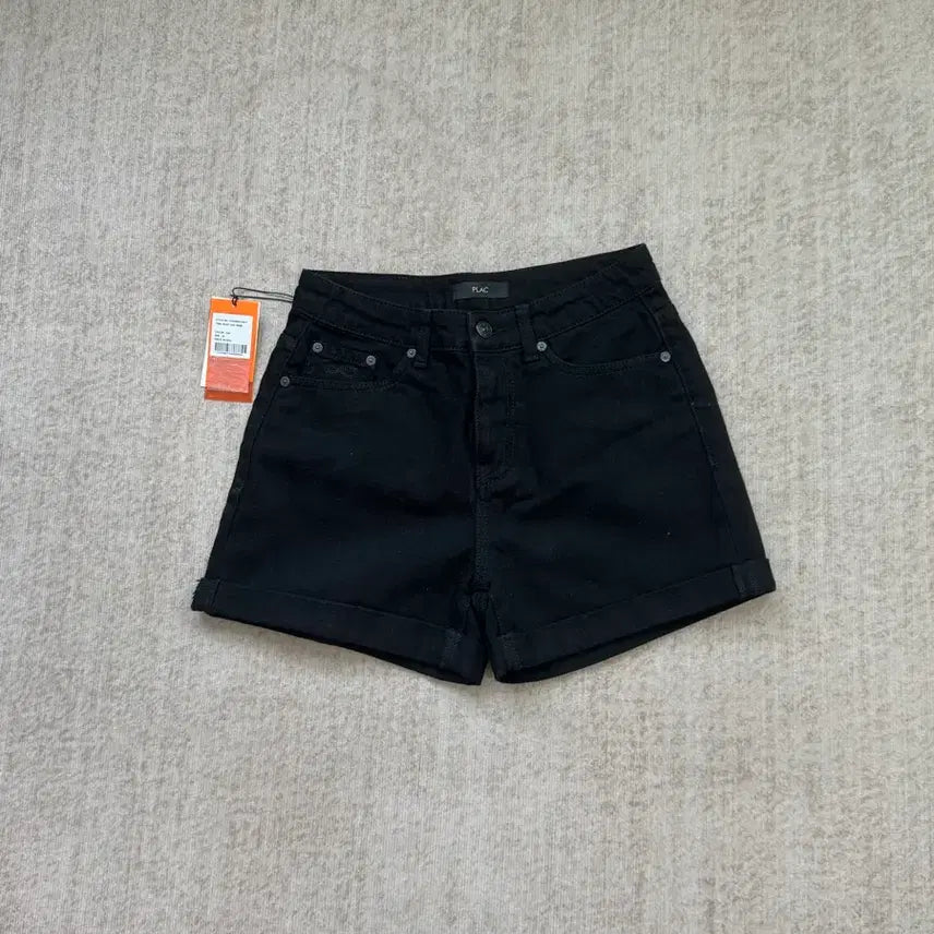 [BUNJANG] PLAC Black Women's Denim Shorts Size 26 / 새상품 정가 8만) PLAC 블랙 여성 데님 숏팬츠 26사이즈