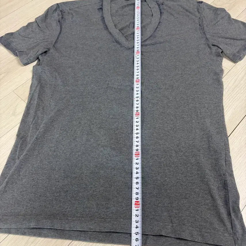 [BUNJANG] Solid Homme Grey V-Neck T-Shirt Size 100 / 솔리드옴므 그레이 브이넥 반팔티 100