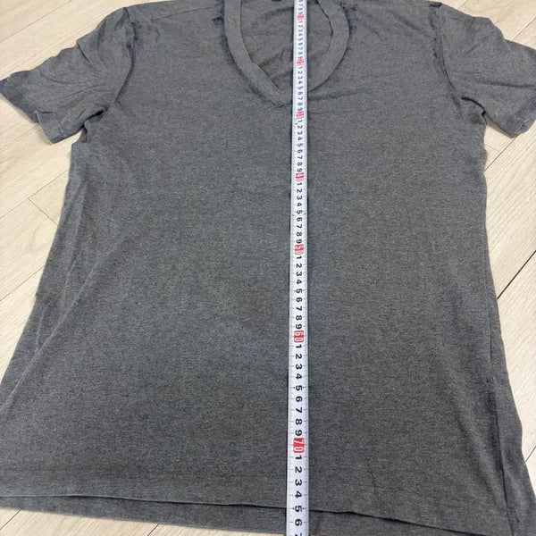 [BUNJANG] Solid Homme Grey V-Neck T-Shirt Size 100 / 솔리드옴므 그레이 브이넥 반팔티 100