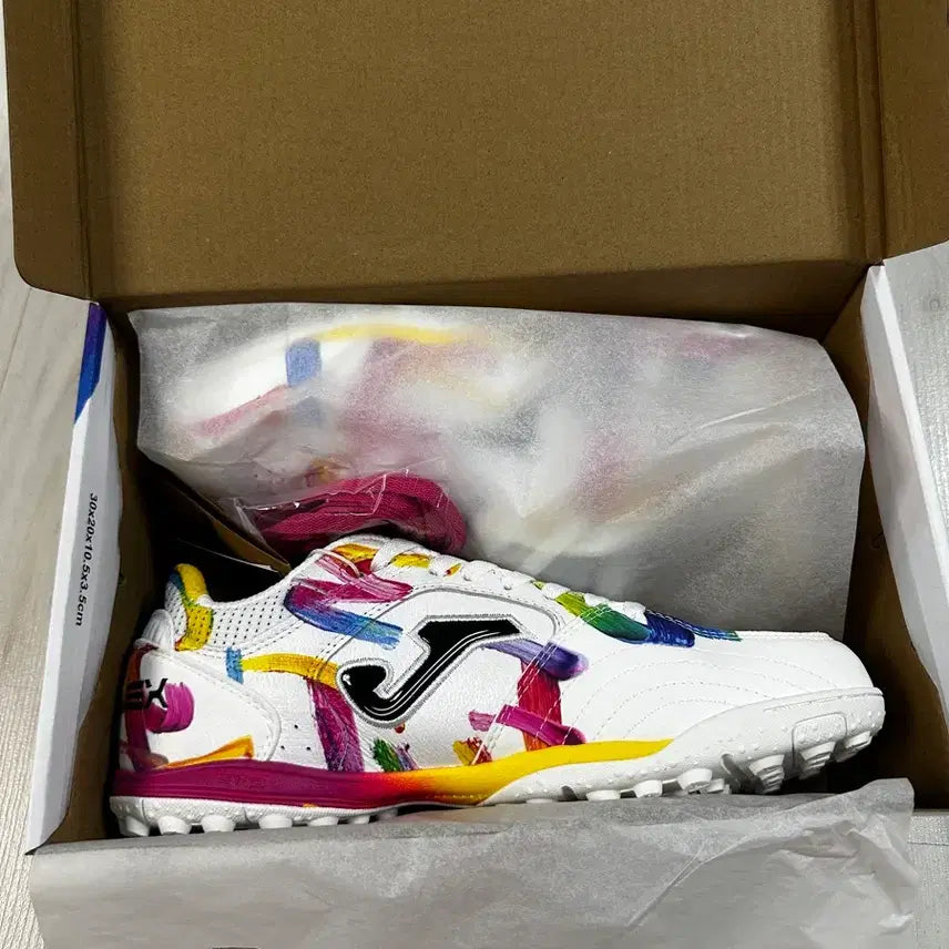 [BUNJANG] Joma Graffiti Topflex Natural Leather Soccer Cleats Size 260 / 조마 그래피티 탑플렉스 천연가죽 260