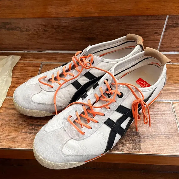 [BUNJANG] Onitsuka Tiger Mexico 66 White/Orange Sneakers / 오니츠카타이거 멕시코66 화이트/오렌지 270