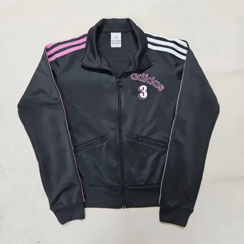 [BUNJANG] Adidas 00s Y2K Black Pink White Track Jacket / 아디다스 00s 블랙 핑크 화이트 y2k 져지 급처