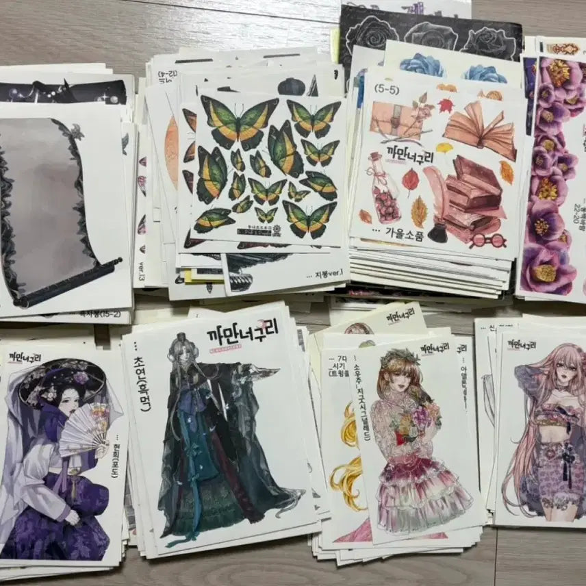 [BUNJANG] Kkamaneuguri & Assorted Stickers Collection / 까만너구리 등 인스 모음