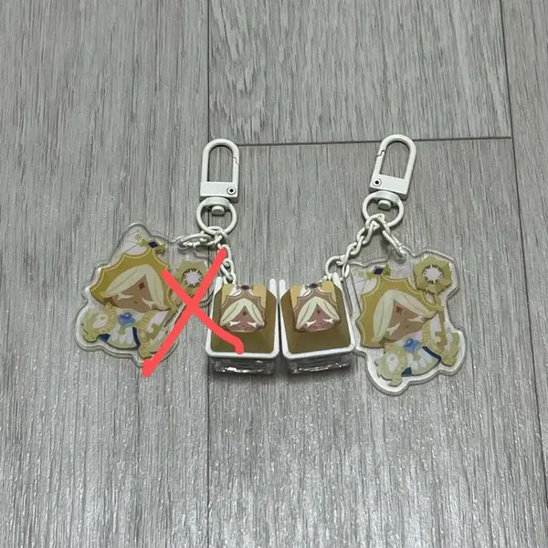 [BUNJANG] Cookierun Pure Vanilla Cookie Keycap Keychain / 쿠키런 키캡 키링 퓨어바닐라 쿠키