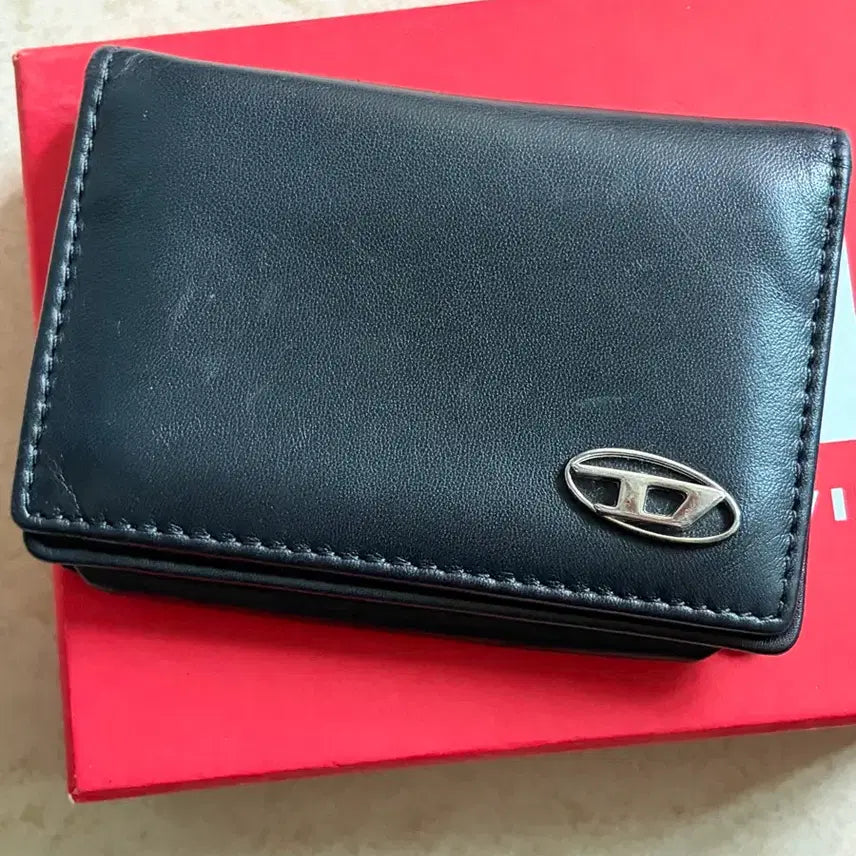 [BUNJANG] Diesel Black Cardholder Full Box / diesel 디젤 카드지갑 블랙 풀박스