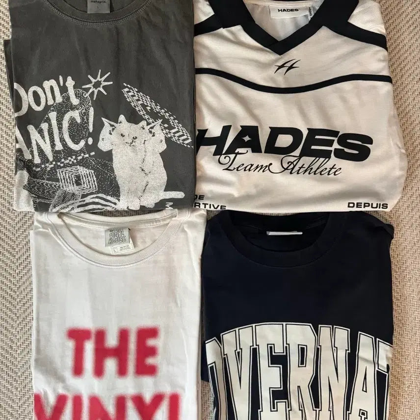 [BUNJANG] Covernat, MHG, The Vinyl House, Hades T-Shirt Bundle (L) / 티셔츠 모음 급처해요 (L)