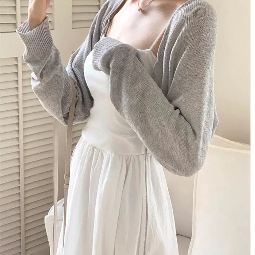 [BUNJANG] Perbit Bolero Summer Cardigan / 퍼빗 볼레로 여름 가디건