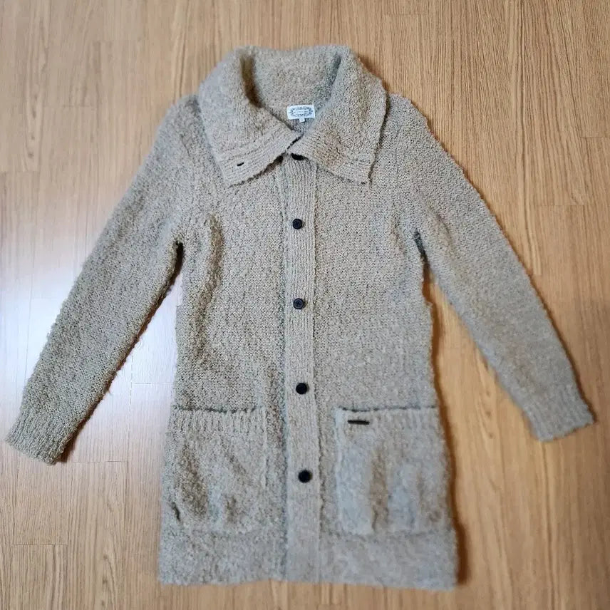 [BUNJANG] Beanpole Women's Long Cardigan Beige Size 90 / 빈폴 여성 롱 가디건 90사이즈