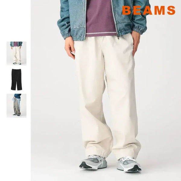 [BUNJANG] BEAMS Basic Twill Easy Pants / 빔즈 베이직 트윌 이지 팬츠