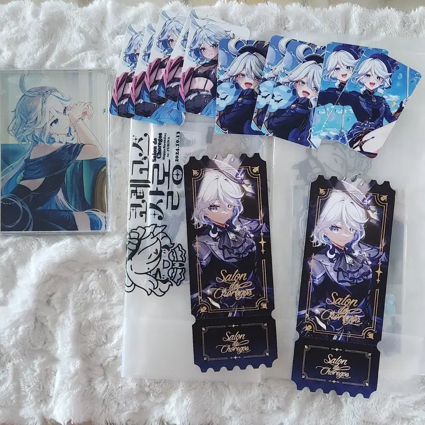 [BUNJANG] Genshin Impact Furina Birthday Cafe Freebie & Lucky Draw Bundle Set / 원신 푸리나 생카 전프레 및 럭드 일괄